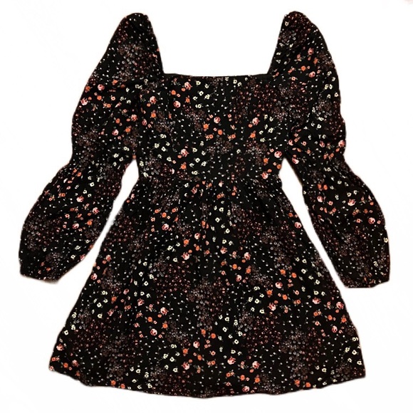 Forever 21 Bohemian Black and Orange Floral Dress - Picture 6 of 10